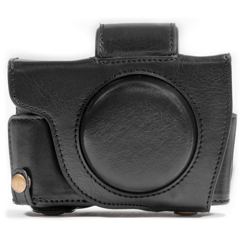 MegaGear Canon PowerShot G5 X Ever Ready Leather Camera Case and Strap, with Battery Access