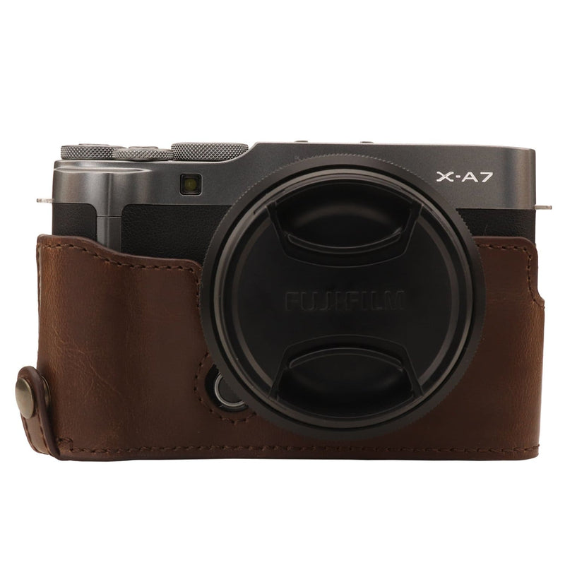 MegaGear Fujifilm X-A7 Ever Ready Leather Camera Half Case