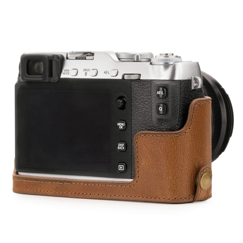 MegaGear Fujifilm X-E3 Ever Ready Top Grain Leather Camera Half Case and Strap