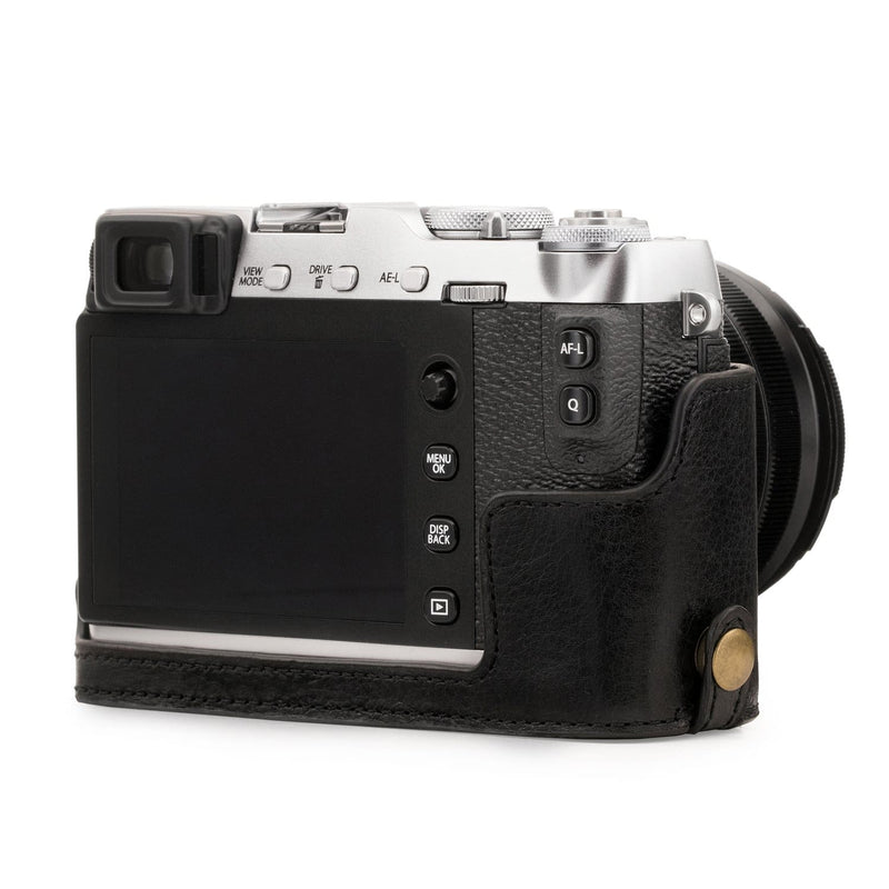 MegaGear Fujifilm X-E3 Ever Ready Top Grain Leather Camera Half Case and Strap