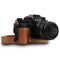 MegaGear Fujifilm X-T3 Ever Ready Top Grain Leather Camera Half Case and Strap