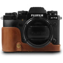 MegaGear Fujifilm X-T3 (XF23mm, XF56mm & 18-55mm Lenses) Ever Ready Top Grain Leather Camera Case and Strap