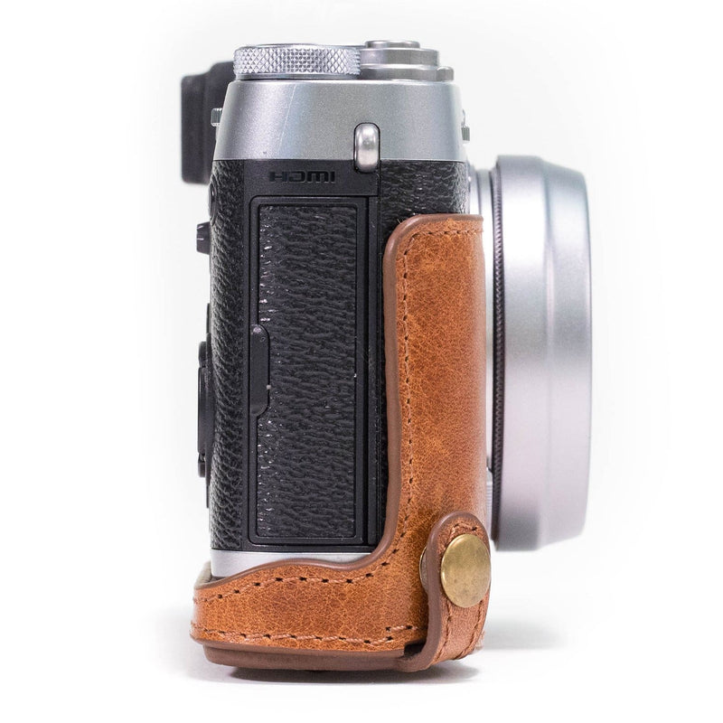 MegaGear Fujifilm X100F Ever Ready Top Grain Leather Camera Case and Strap