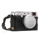 MegaGear Fujifilm X100F Ever Ready Top Grain Leather Camera Half Case and Strap