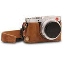 MegaGear Leica D-Lux 7 Ever Ready Top Grain Leather Camera Half Case and Strap