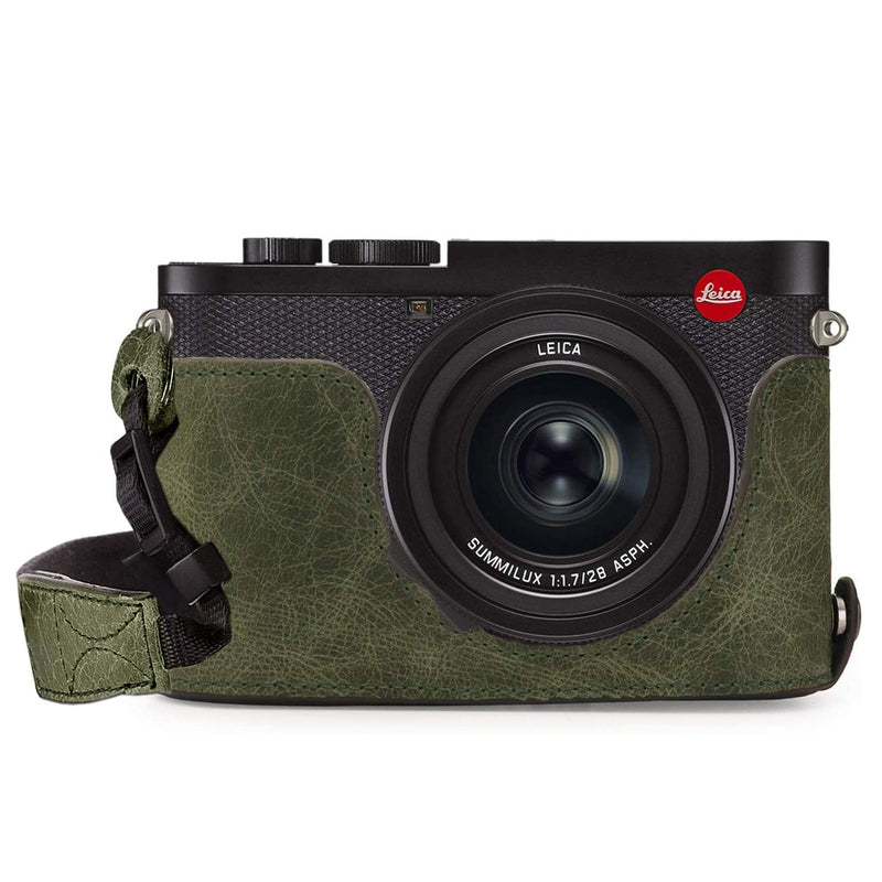 MegaGear Leica Q2 Ever Ready Top Grain Leather Camera Half Case