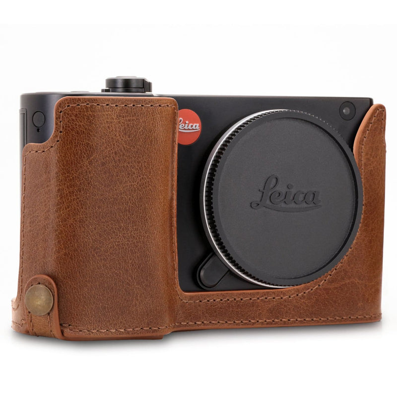 MegaGear Leica TL2, TL Ever Ready Top Grain Leather Camera Half Case