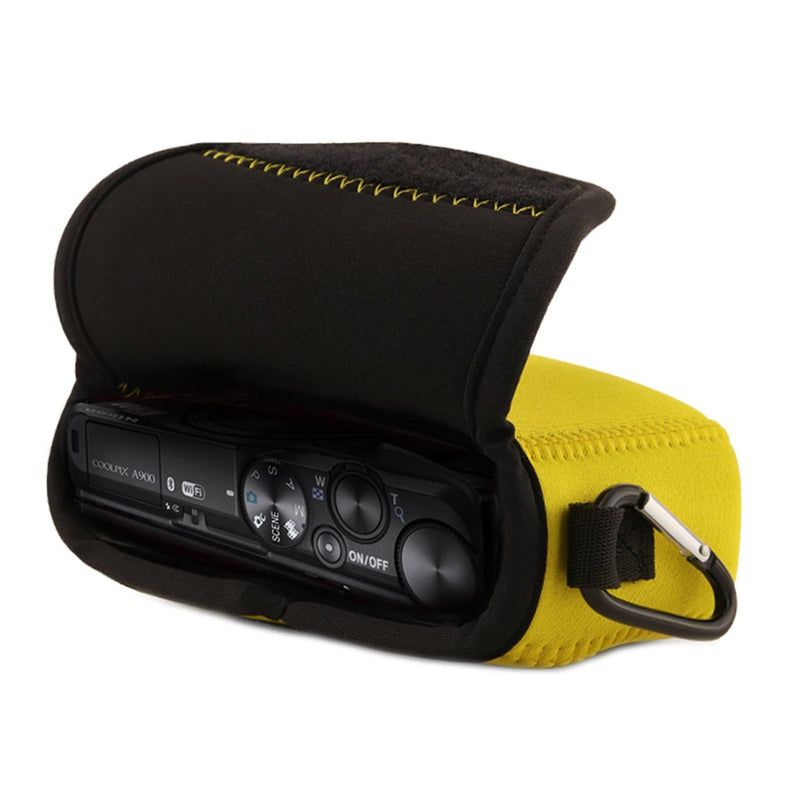 MegaGear Nikon Coolpix A1000, A900 Ultra Light Neoprene Camera Case, with Carabiner