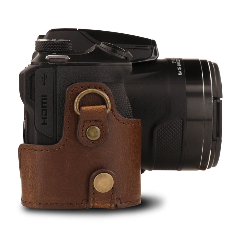 MegaGear Nikon Coolpix B600 Ever Ready Leather Camera Case