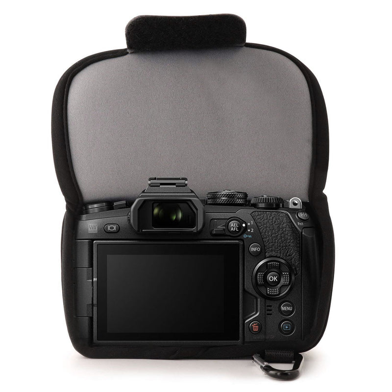 MegaGear Olympus OM-D E-M1 Mark II (12-40mm) Ultra Light Neoprene Camera Case, with Carabiner