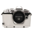 MegaGear Olympus OM-D E-M10 Mark IIIs, OM-D E-M10 Mark III (14-42mm) Ever Ready Leather Camera Case and Strap