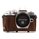 MegaGear Olympus OM-D E-M10 Mark IIIs, OM-D E-M10 Mark III (14-42mm) Ever Ready Leather Camera Case and Strap