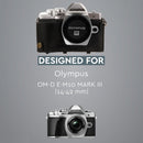 MegaGear Olympus OM-D E-M10 Mark IIIs, OM-D E-M10 Mark III (14-42mm) Ever Ready Leather Camera Case and Strap