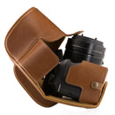 MegaGear Panasonic Lumix DC-FZ80, DC-FZ82 Ever Ready Leather Camera Case and Strap