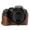 MegaGear Panasonic Lumix DC-FZ80, DC-FZ82 Ever Ready Leather Camera Case and Strap