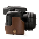 MegaGear Panasonic Lumix DC-FZ80, DC-FZ82 Ever Ready Leather Camera Case and Strap