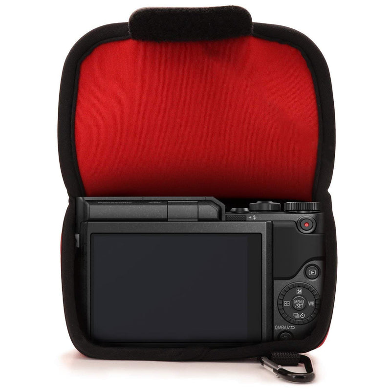 MegaGear Panasonic Lumix DC-GX850, DC-GF9, DMC-GF8, DMC-GF7, GX800 (12-32mm) Ultra Light Neoprene Camera Case