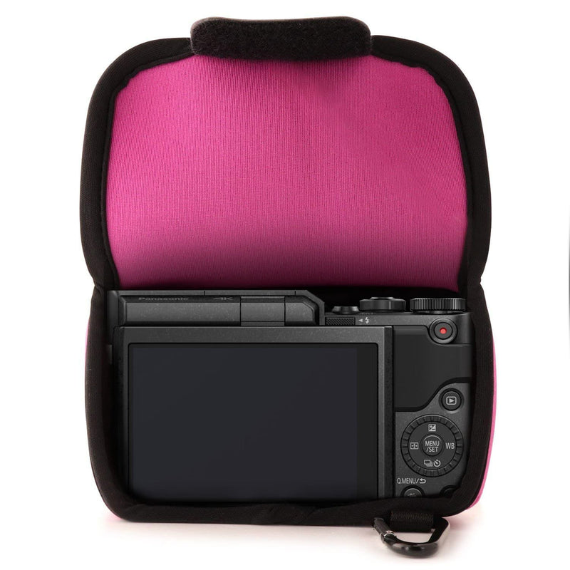 MegaGear Panasonic Lumix DC-GX850, DC-GF9, DMC-GF8, DMC-GF7, GX800 (12-32mm) Ultra Light Neoprene Camera Case