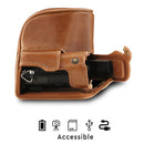 MegaGear Panasonic Lumix DC-LX100 II Ever Ready Top Grain Leather Camera Case and Strap