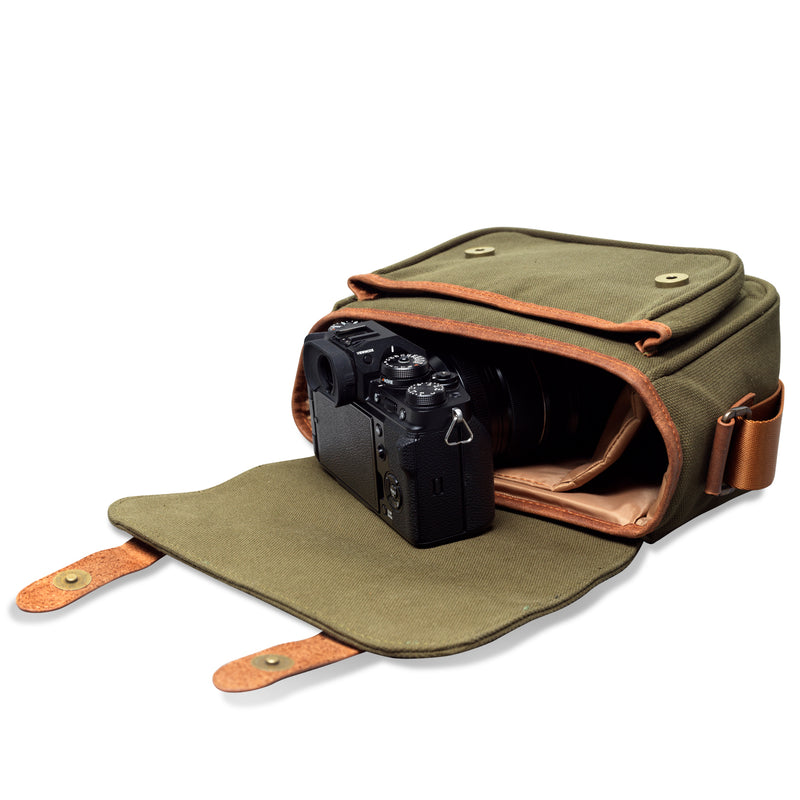 MegaGear Sequoia Canvas Camera Bag Compatible with Canon, Nikon, Sony SLR/DSLR Mirrorless Cameras