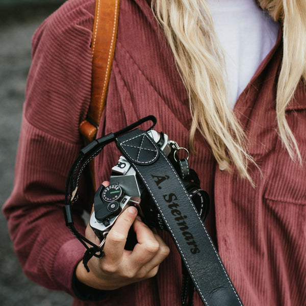 MegaGear Sierra Top Grain Leather Shoulder or Neck Strap for All Cameras