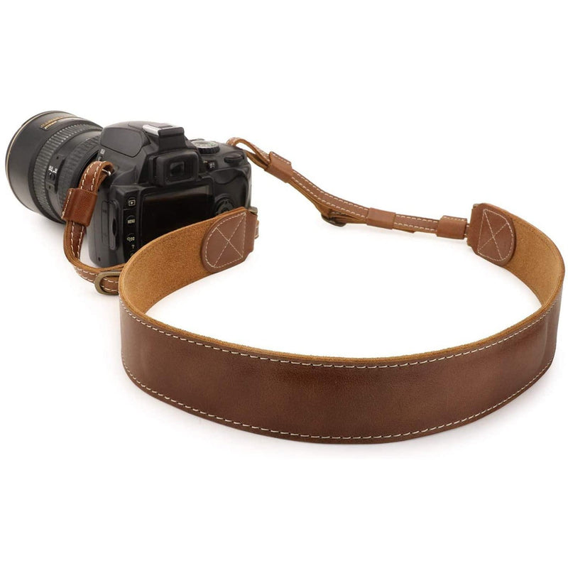 MegaGear Sierra Top Grain Leather Shoulder or Neck Strap for All Cameras