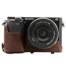 MegaGear Sony Alpha A6300, A6000 (16-50 mm) Ever Ready Leather Camera Case and Strap