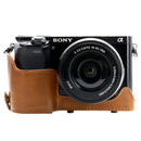 MegaGear Sony Alpha A6300, A6000 (16-50 mm) Ever Ready Leather Camera Case and Strap