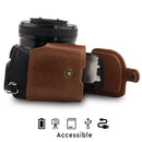 MegaGear Sony Alpha A6400, A6100 (16-50mm) Ever Ready Top Grain Leather Camera Case