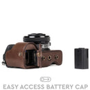 MegaGear Sony Alpha A6500 (16-50 mm) Ever Ready Leather Camera Case and Strap