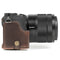 MegaGear Sony Alpha A6500 (up to 16-70mm) Ever Ready Leather Camera Case and Strap, with Battery Access