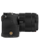 MegaGear Sony Alpha A6500 (up to 16-70mm) Ever Ready Leather Camera Case and Strap, with Battery Access