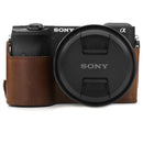 MegaGear Sony Alpha A6600 Ever Ready Leather Camera Half Case