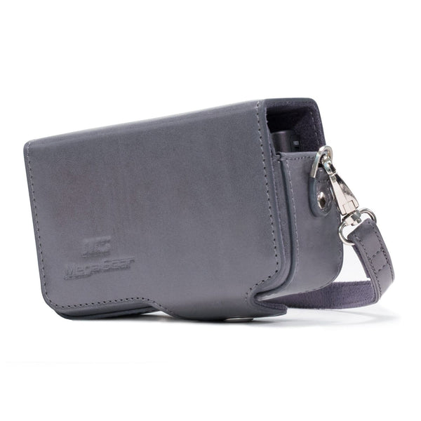 MegaGear Sony Cyber-shot DSC-HX95, DSC-HX99, DSC-HX80, DSC-HX90V, DSC-WX500 Leather Camera Case with Strap