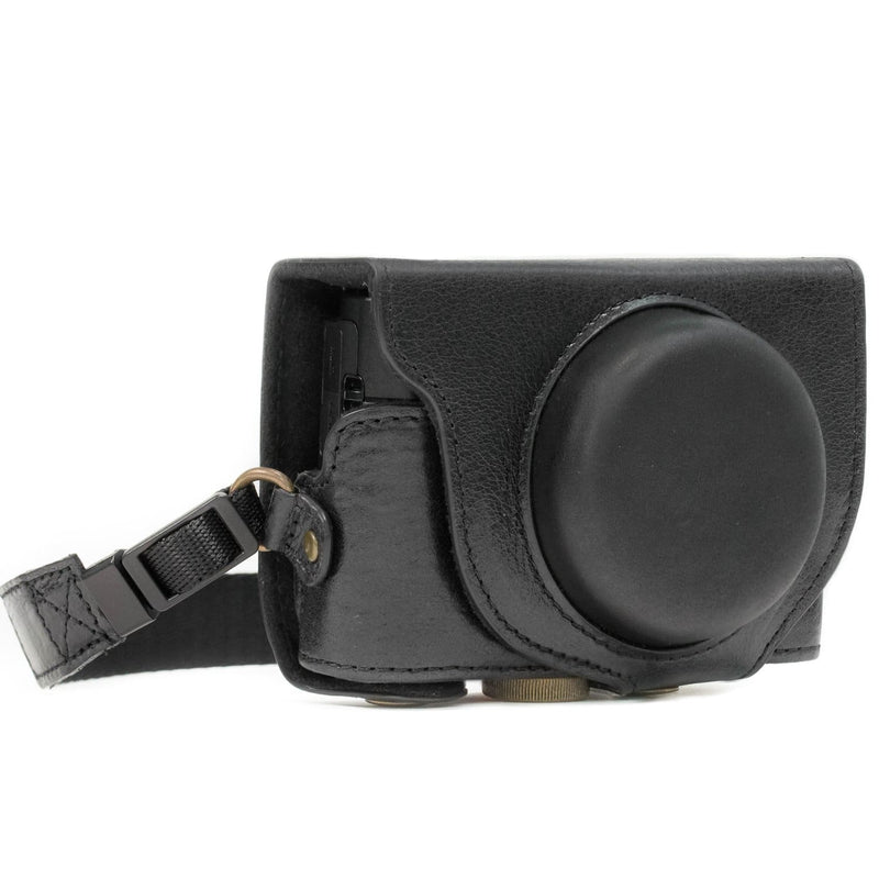 MegaGear Sony Cyber-shot DSC-RX100 VI, DSC-RX100 V, DSC-RX100 IV Ever Ready Top Grain Leather Camera Case with Strap