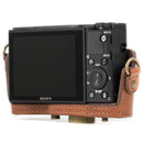 MegaGear Sony Cyber-shot DSC-RX100 VI, DSC-RX100 V, DSC-RX100 IV Ever Ready Top Grain Leather Camera Case with Strap