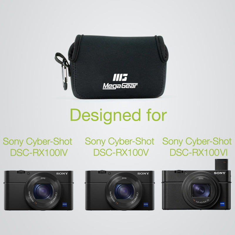 MegaGear Sony Cyber-shot DSC-RX100 VII, DSC-RX100 VI, DSC-RX100 V, DSC-RX100 IV, DSC-RX100 III, DSC-RX100 II Neoprene Camera Case