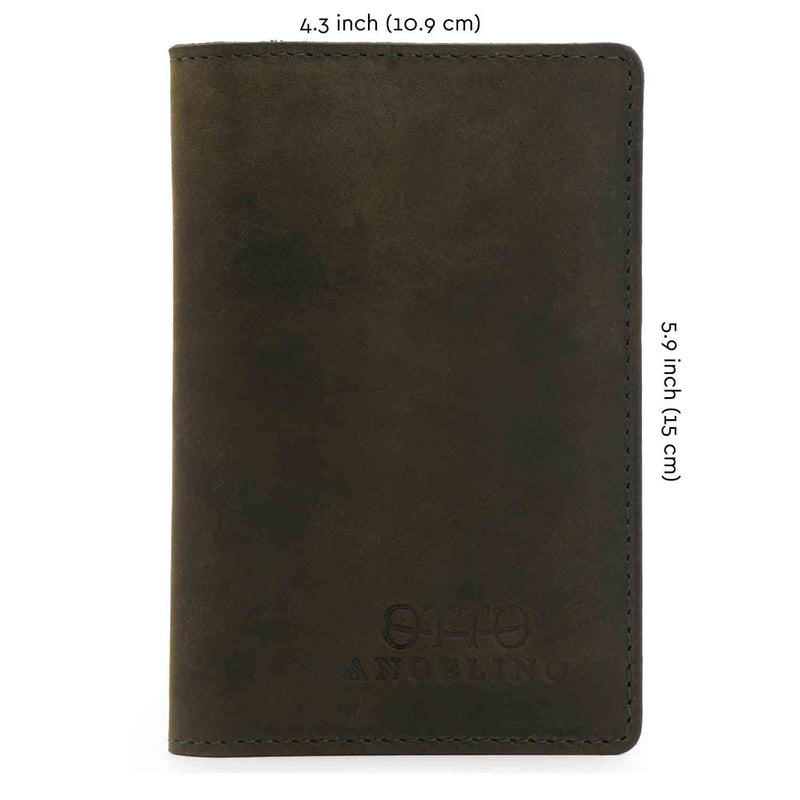 Otto Angelino Top Grain Leather Bifold Card and Cash Wallet, Unisex