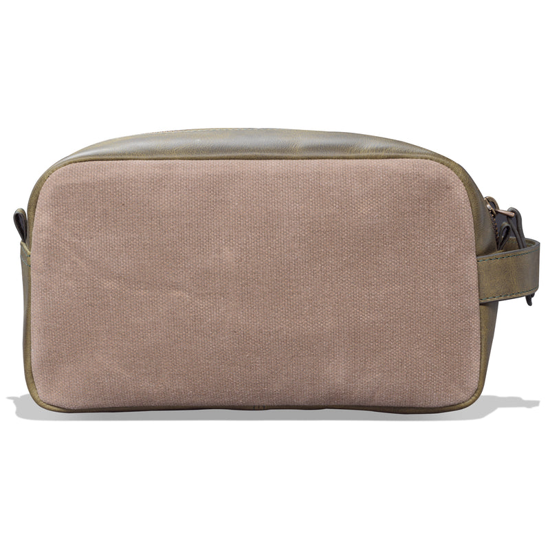 Londo Genuine Leather Makeup Bag Cosmetic Pouch Travel Organizer Toiletry Clutch (Light Brown)