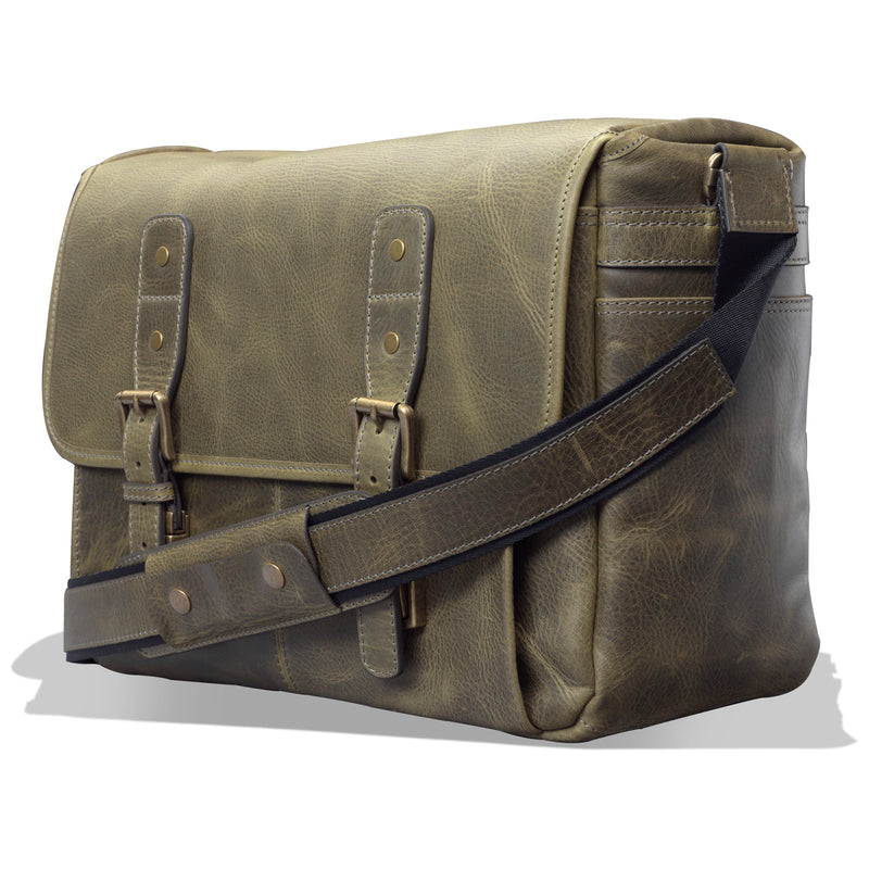 Shoulder Bag, Men's Messenger Bags, 16 Inches Vintage Military Canvas  Laptop Bag For Work And S