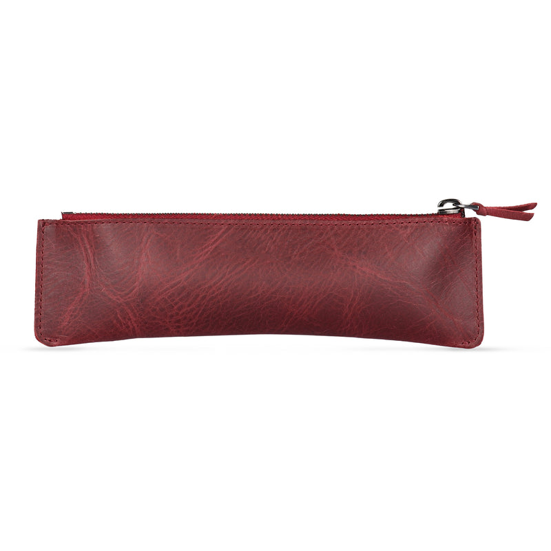 2023 Luxury Leather Pencil Pouch - Zippered With Movable Pen