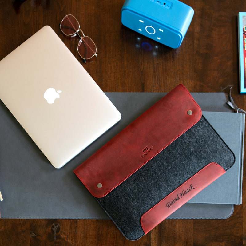 Leather Laptop Sleeve MacBook Air Pro 15 and 16 M1 Case 