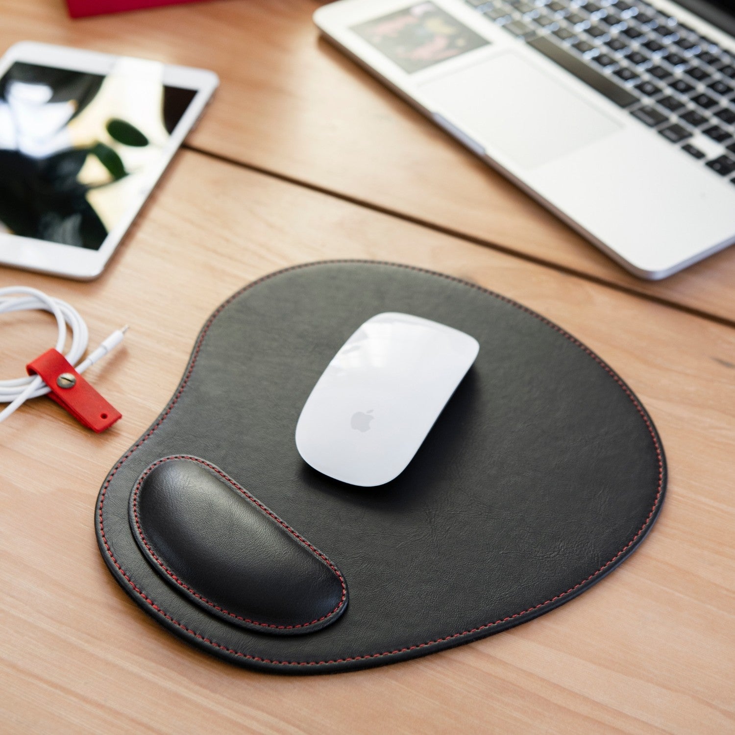Leather Mouse Pad, Mouse Pad, Leather mousepad, Monogram Mousepad, Han -  Extra Studio