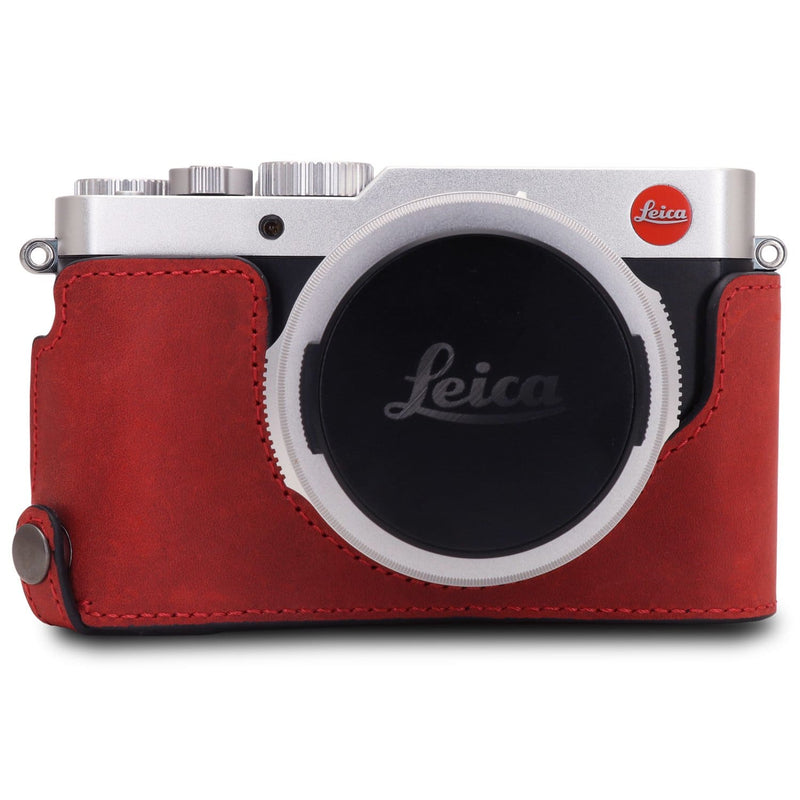 MegaGear MG1604 Ever Ready Genuine Leather Camera Half Case Compatible with Leica D-Lux 7 - Brown
