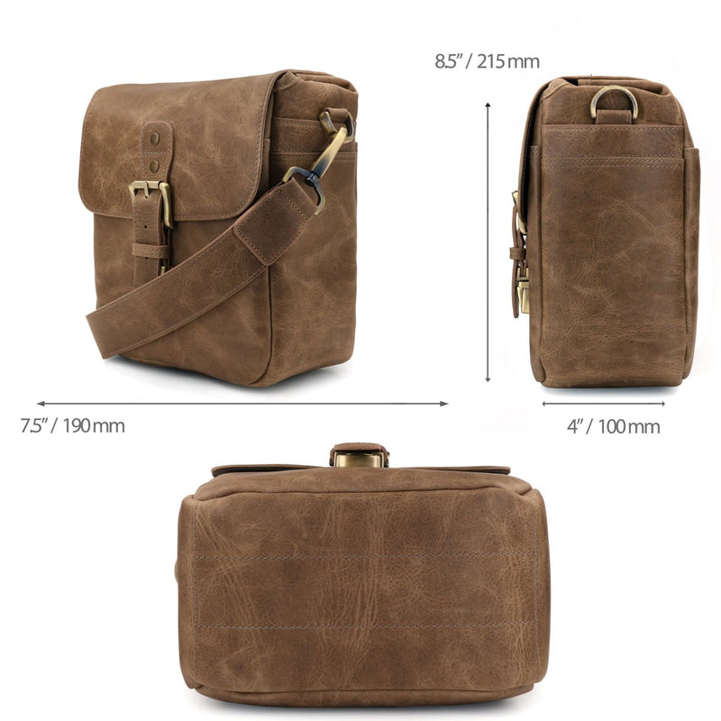 MegaGear Torres Pro Leather Vintage Messenger Bag (Olive) MG1976