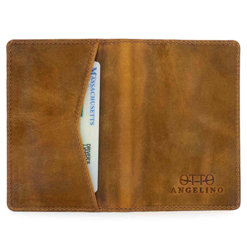  Otto Angelino Slim Genuine Leather Wallet Clutch